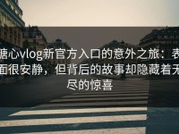 糖心vlog新官方入口的意外之旅：表面很安静，但背后的故事却隐藏着无尽的惊喜